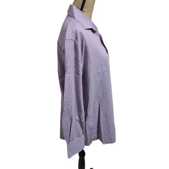 English Laundry Purple‎ Collar and cuff Detail Button-Up Shirt Size 16.5 - Picture 5 of 8
